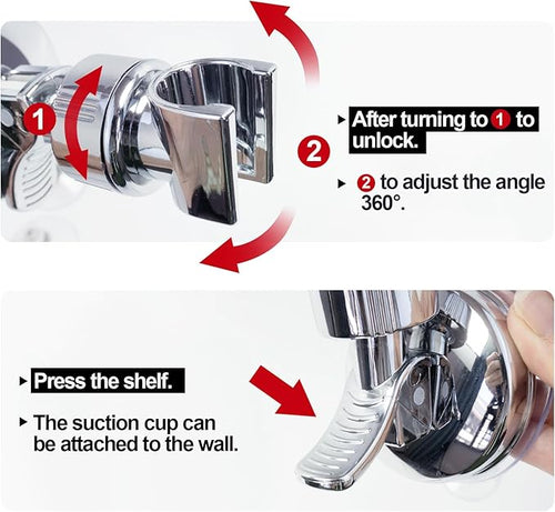 Place Your Shower Head Exactly Where You Need It Drill-Free! 🚿✨