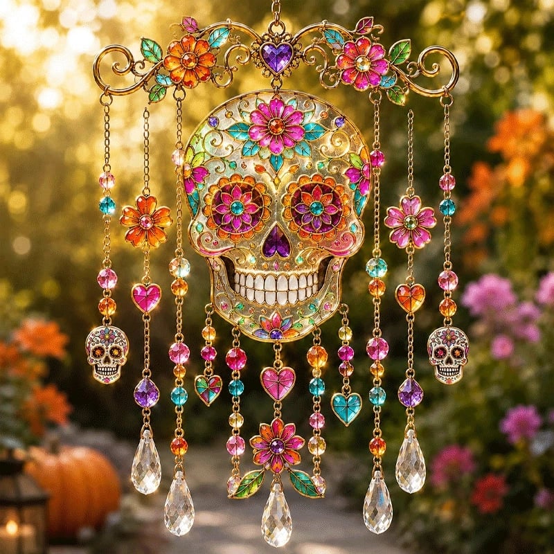 ✨🎃Cast Rainbow Light with Gothic Halloween Wind Chimes! 🎃