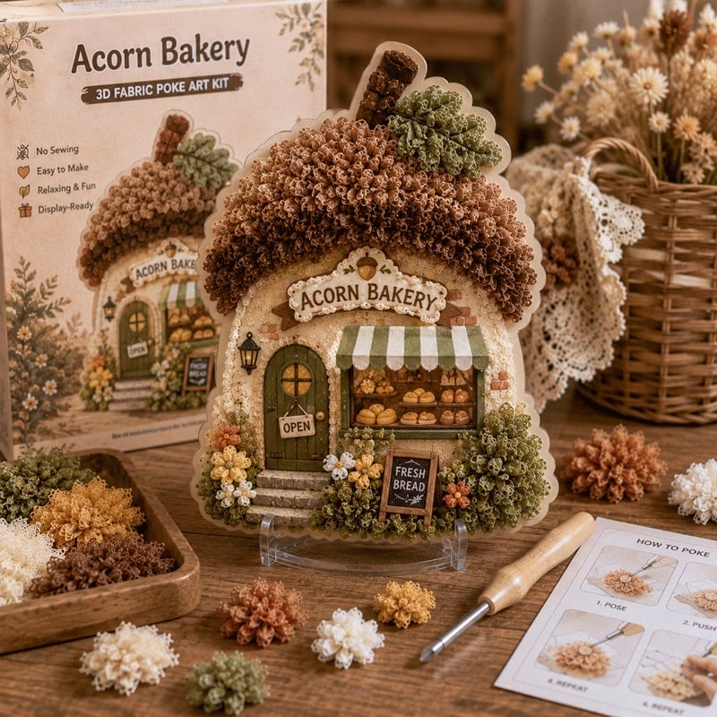 🏡Build a Cozy  Fairytale Village – No Sewing Needed! ✨