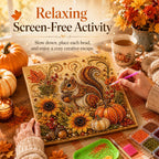 🍂💎 Autumn Pearl Painting Kit – Relaxing DIY Craft to Create Sparkling Fall Artwork 🖌️