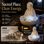 ✨🏛 High-quality resin desk jewelry tray: an elegant white storage bowl for your vanity! ✨🧕