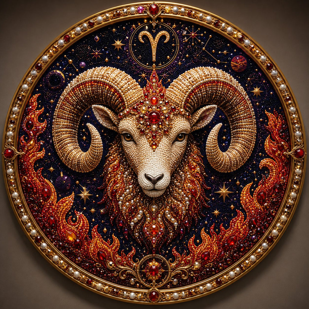 🌙✨Personalized 12 Zodiac Pearl Art Kit – Relax & Create! 🌌
