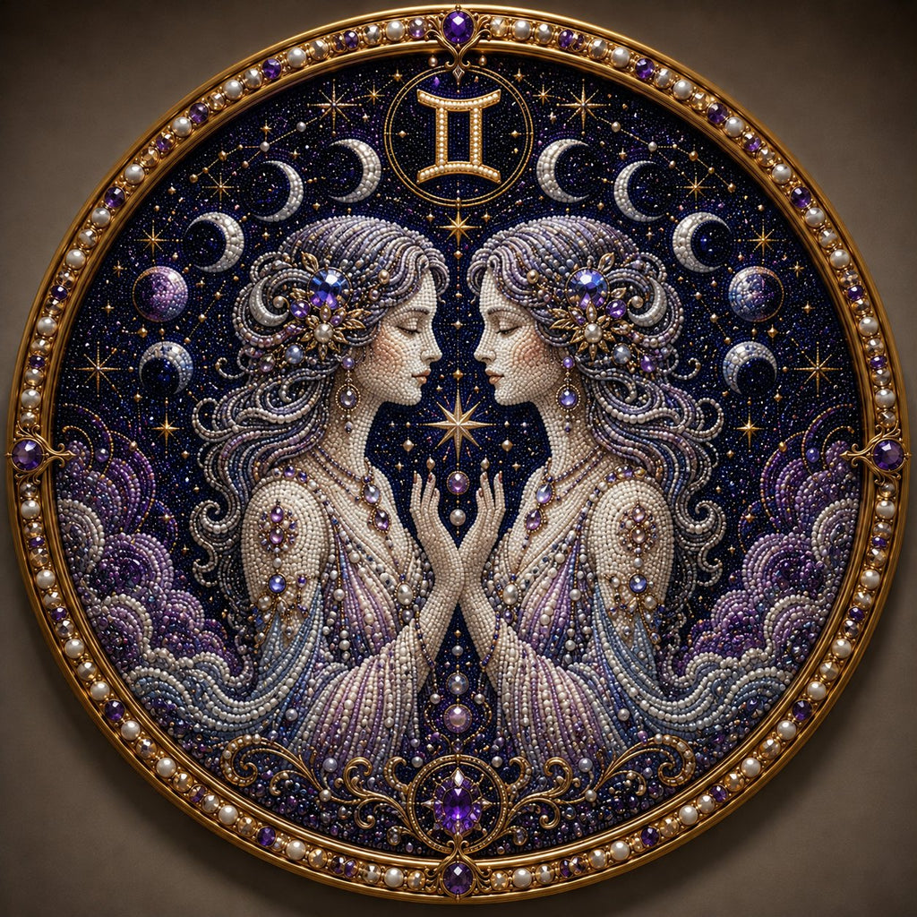 🌙✨Personalized 12 Zodiac Pearl Art Kit – Relax & Create! 🌌