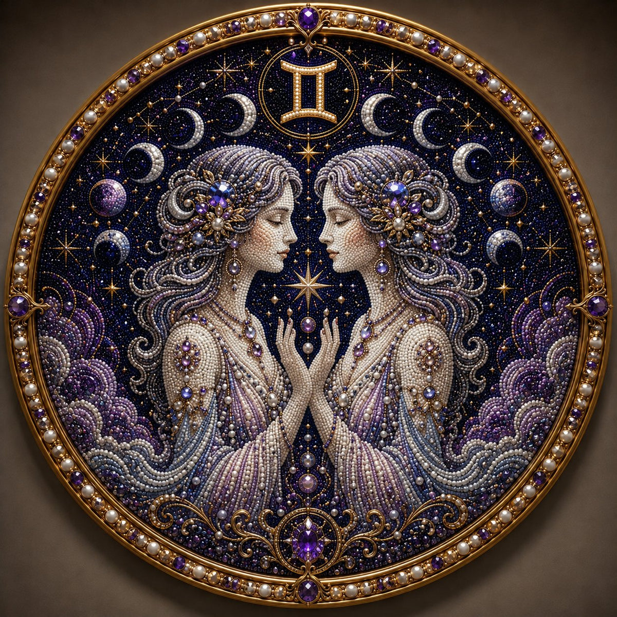 🌙✨Personalized 12 Zodiac Pearl Art Kit – Relax & Create! 🌌