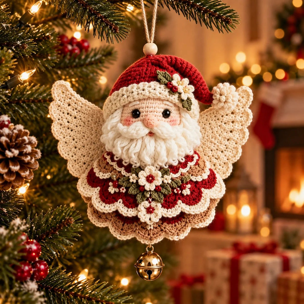 🎄 DIY kit for a crocheted Christmas angel as a Christmas decoration – Make it yourself, hang it up and cherish it✨