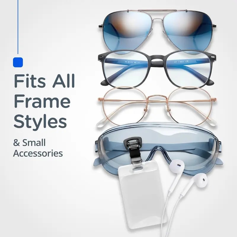 🧲 Ultimate Magnetic Eyeglass Holder: Non-Slip Secure Clip & Clothing Guard! 👓
