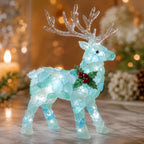 🎅 Beginner-friendly DIY Christmas decoration kit featuring an illuminated sea glass Santa | Complete set including pieces of sea glass, warm Christmas lights and a step-by-step guide 💕