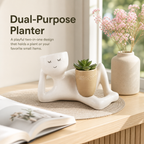 🦥 Abstract-Style Planters: Creative Resin Succulent Pots & Abstract Desktop Decor! 🌿
