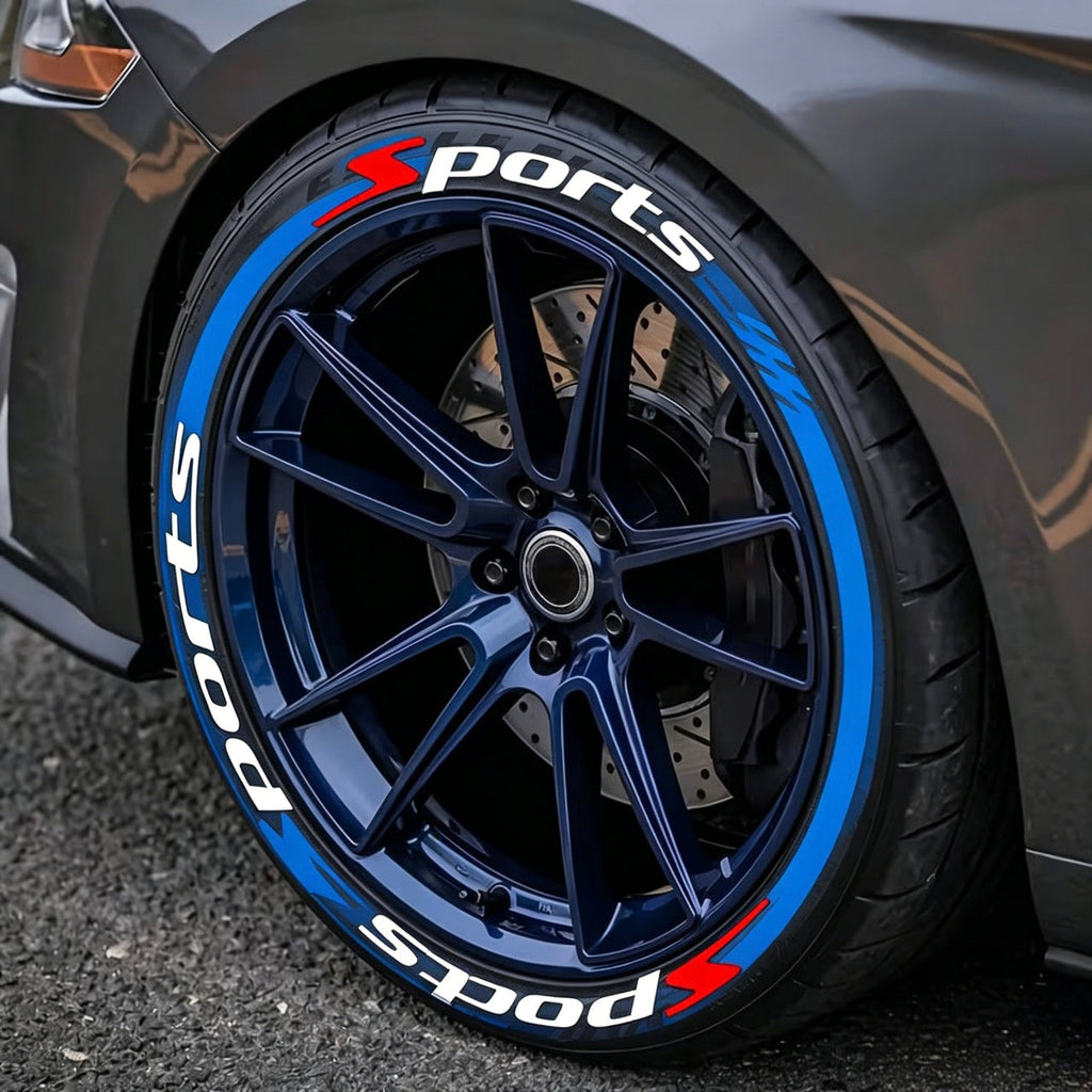 🏎️ 4PCS 3D Tire Lettering Stickers: Waterproof Universal Wheel Sidewall Decals! 🔥