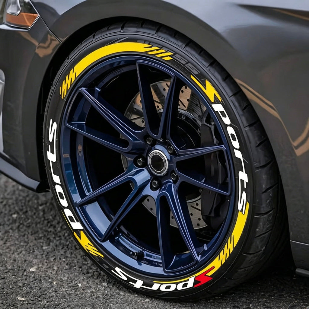 🏎️ 4PCS 3D Tire Lettering Stickers: Waterproof Universal Wheel Sidewall Decals! 🔥