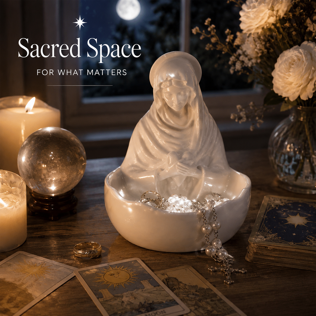 ✨🏛 High-quality resin desk jewelry tray: an elegant white storage bowl for your vanity! ✨🧕