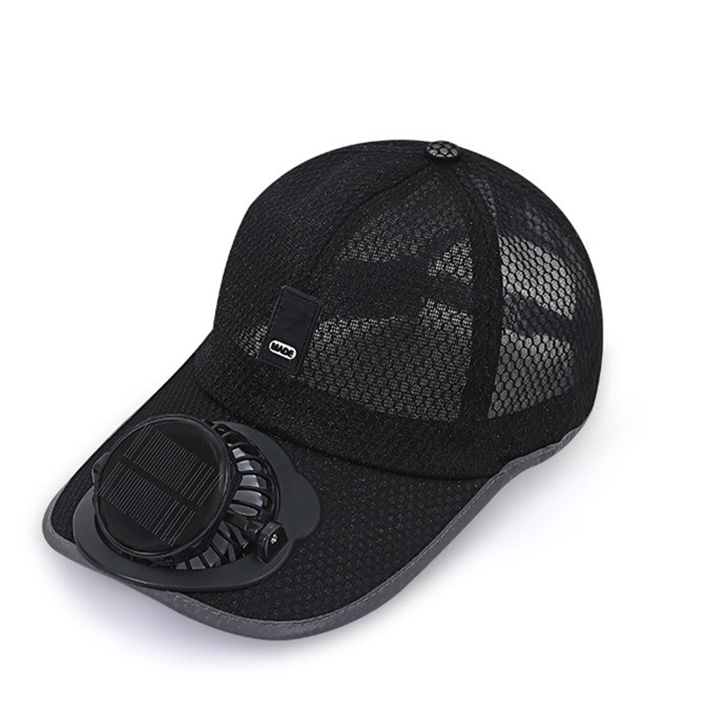 ☀️ Ultimate 2-in-1 Solar Fan Baseball Cap: Ice-Cool Breeze & Breathable Sun Shield! 🍃