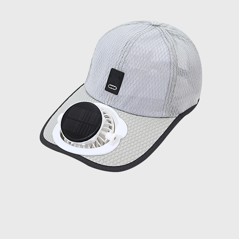 ☀️ Ultimate 2-in-1 Solar Fan Baseball Cap: Ice-Cool Breeze & Breathable Sun Shield! 🍃