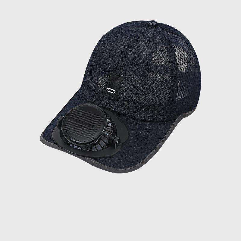 ☀️ Ultimate 2-in-1 Solar Fan Baseball Cap: Ice-Cool Breeze & Breathable Sun Shield! 🍃