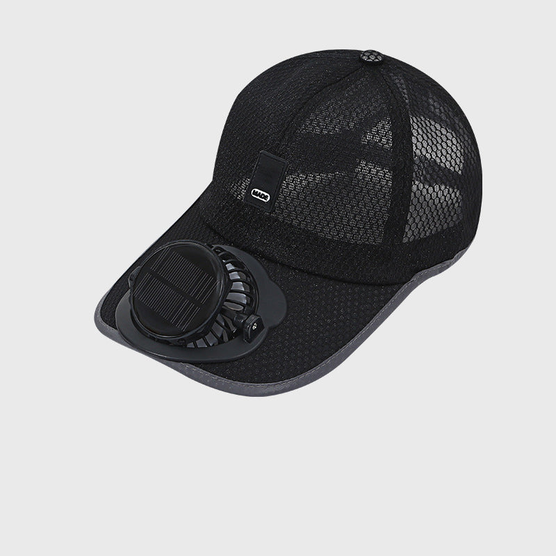 ☀️ Ultimate 2-in-1 Solar Fan Baseball Cap: Ice-Cool Breeze & Breathable Sun Shield! 🍃