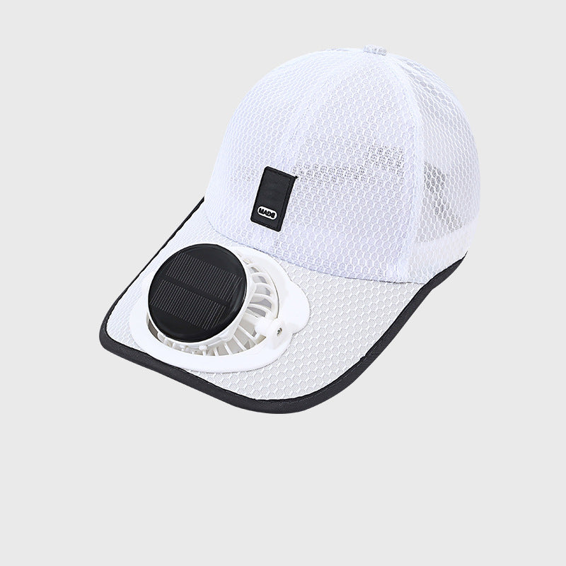 ☀️ Ultimate 2-in-1 Solar Fan Baseball Cap: Ice-Cool Breeze & Breathable Sun Shield! 🍃