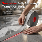 🩹 Self-Adhesive Floor Transition Strip: Flexible PVC Peel-and-Stick Threshold Edge Edging! 🚪