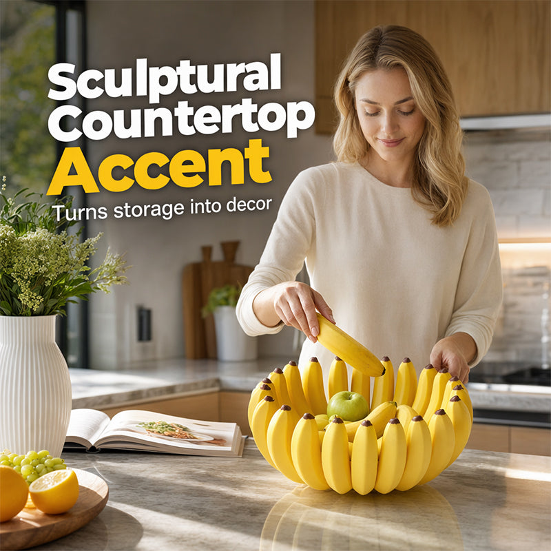 🍌 Banana Storage Bowl — Sculptural & Designer Decorative Container ✨