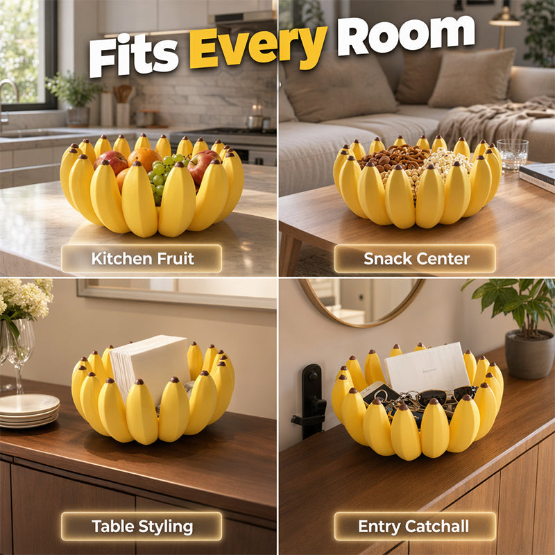 🍌 Banana Storage Bowl — Sculptural & Designer Decorative Container ✨
