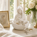 ✨🏛 High-quality resin desk jewelry tray: an elegant white storage bowl for your vanity! ✨🧕