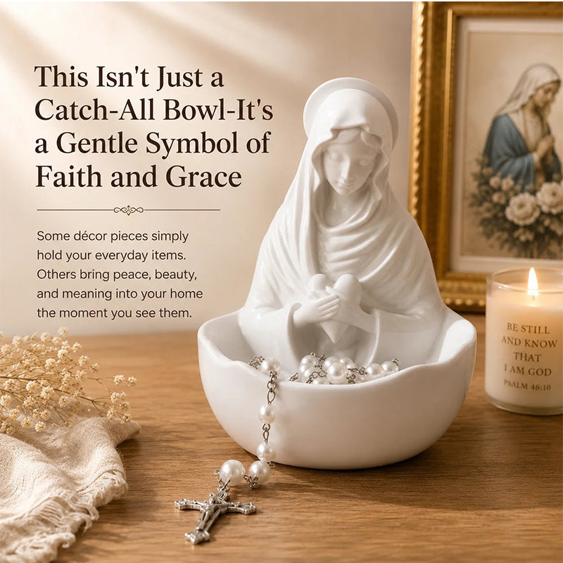 ✨🏛 High-quality resin desk jewelry tray: an elegant white storage bowl for your vanity! ✨🧕
