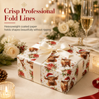 🎁🐮 Make every Christmas present extra special with Highland Cow wrapping paper! 🎄