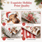 🎁🐮 Make every Christmas present extra special with Highland Cow wrapping paper! 🎄
