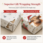 🎁🐮 Make every Christmas present extra special with Highland Cow wrapping paper! 🎄
